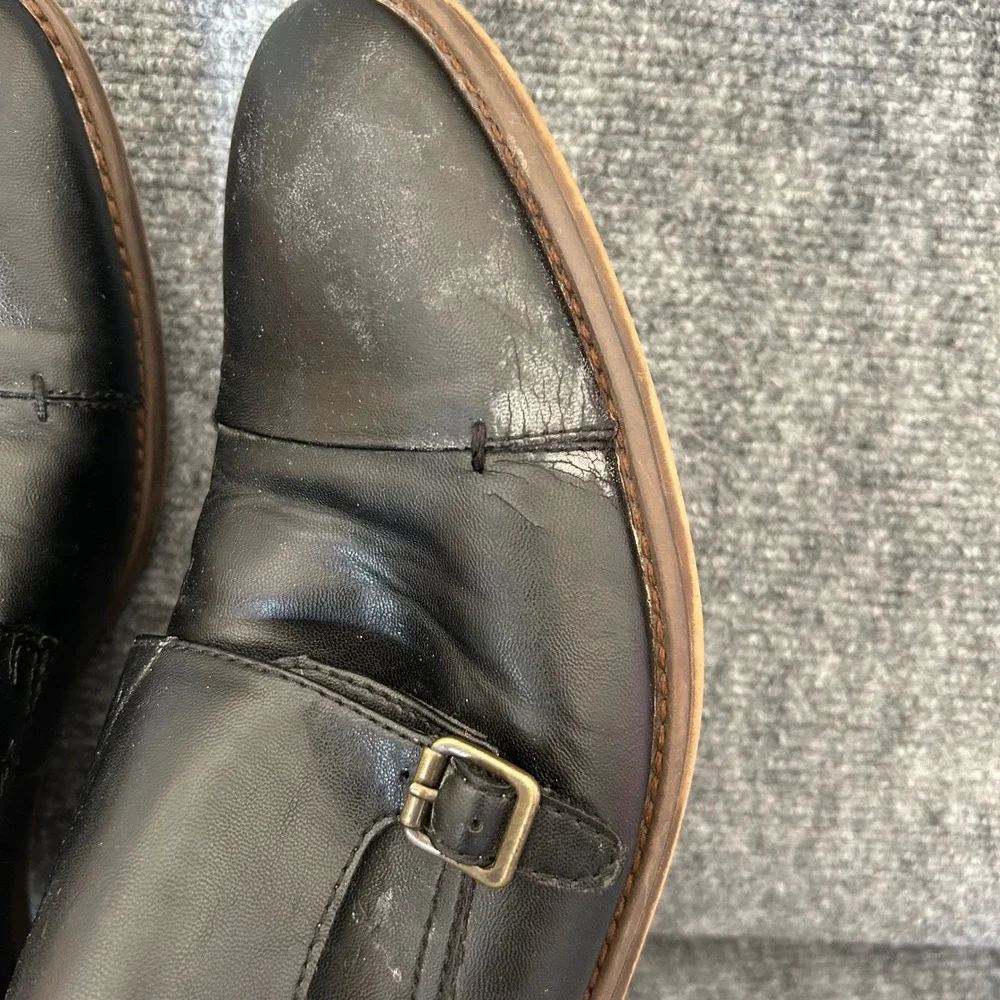Apt. 9 Mens Rosewood Double Monk Strap Dress Shoes Black Cap Toe Size 12 M